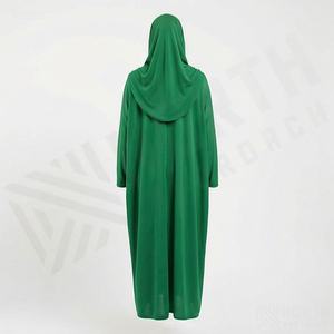 ชุดอาบายะห์สีดำเงา ผ้าวิสโคสเนื้อนุ่ม สไตล์อาหรับ เรียบร้อย สง่างาม แฟชั่นทันสมัย ทรงหลวมพร้อมเข็มขัดรัดเอว สำหรับผู้หญิงมุสลิม - Product Image 2