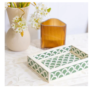 Elegant Modern Bone Inlay Tray High Quality Multi-functional Customized Home Decor Food-Safe Gift Decorative Wholesale Price - Product Image 1