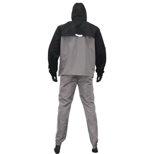 Unisex Blue Tracksuit <b>Pants</b> Full Length Elastic Waist Solid Color Casual Summer Eco-Friendly Waterproof Vintage 100% Nylon - Product Image 3