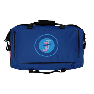Bolsa de Deporte Azul y Rosa para Adolescentes, Bolsa de Viaje, Bolsa de Gimnasio Espaciosa, Bolsa de Viaje de Fin de Semana con Correa de Hombro Ajustable - Product Image 3