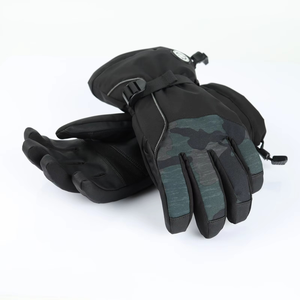 Gants de ski imperméables pour hommes et femmes, gants thermiques d'hiver pour snowboard, coupe-vent, compatibles avec les écrans tactiles, mitaines de neige camouflage, sports de montagne - Product Image 1