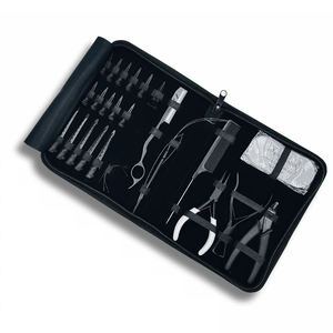 Juego de herramientas al por mayor para instalación de extensiones de cabello: herramienta de crimpado de microenlaces, aguja de gancho para cabello, pinzas de pico de pato, separador de cabello para dedo - Product Image 6
