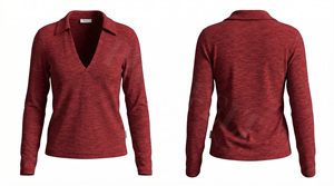 Camisetas Polo Casuales de Manga Larga con Cuello en V, Personalizadas con Logotipo de Marca Privada, Tejido Elástico Suave y Cómodo - Product Image 6