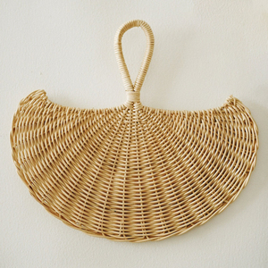 Abanicos de ratán natural hechos a mano en Vietnam para decoración del hogar y hoteles, abanico colgante a buen precio. - Product Image 3