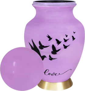 Urnes funéraires américaines à motif d'oiseau pour cendres d'adultes, pour hommes et femmes, avec capacité personnalisable - Product Image 2