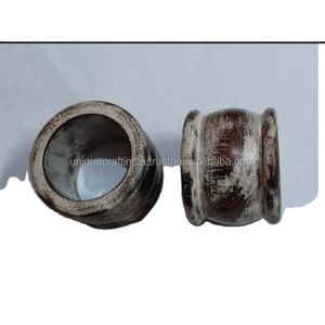 Anillos para Servilletas de Madera con Diseño Geométrico Mixto, Ecológicos |   Soportes Modernos Hexagonales y Triangulares para Decoración de Mesa de Comedor para Fiestas - Product Image 4