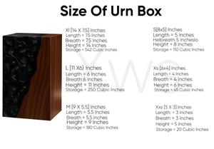 Urna de Lujo Hecha a Mano con Resina de Perla y Madera de Nogal, Recuerdo Conmemorativo Moderno - Product Image 3