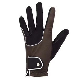 Nouveaux Gants d'Équitation Respirants en Cuir pour Hommes, Doigts Entiers, Sport de Plein Air, Logo Personnalisé, Course Hippique - Product Image 4