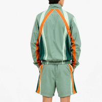 Nouvel ensemble de shorts coupe-vent en nylon personnalisé avec cordon de serrage, séchage rapide, respirant et léger pour hommes