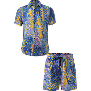 Conjunto de Verano Informal para Hombre, Camiseta y Pantalones Cortos de Gimnasio, Dos Piezas, Camiseta de Manga Corta Gruesa, 100% Algodón - Product Image 5