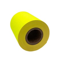 Papel Autoadhesivo Fluorescente Personalizado en Rollo Jumbo, Material de Papel para Etiquetas de Colores Brillantes, Rollo Jumbo de Etiquetas de Neón