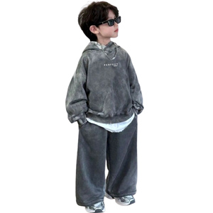T-shirts confortables 100% coton pour garçons, effet délavé, qualité supérieure, t-shirts unisexes pour enfants, vêtements pour enfants, t-shirts avec logo personnalisé - Product Image 4