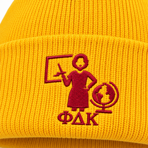 Gorro de Punto Clásico para Mujer PDK, Gorro de Invierno con Letras Bordadas, Material Suave y Elástico, Cómodo para Uso Diario - Product Image 5