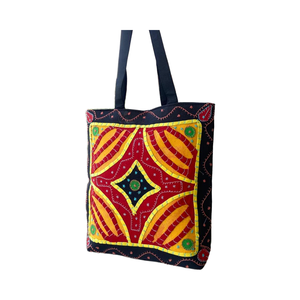 Bandolera de algodón bohemio Vintage de gran capacidad para mujer, cierre de cremallera, cadena duradera bordada, Vintage de gran capacidad - Product Image 1