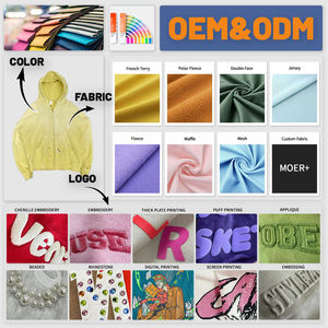 Vente directe usine – Meilleur design – Sweat à capuche zippé pour homme – Basique en coton mélangé – Coupe oversize – Grammage lourd – Fermeture éclair intégrale – Logo personnalisé - Product Image 6