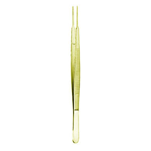 Gold Color Coated Gerald Dressing Forceps Manual Hemostatic Grasping Instrument for General Tissue by <b>Blush</b> surgical - Product Image 1
