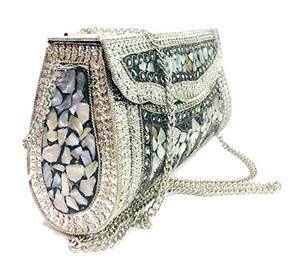 Pochette en laiton haut de gamme à prix abordable, élégante sac à main pour femme pour les soirées, mariages et occasions festives, pochette en laiton faite à la main - Product Image 5