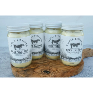 Suif de bœuf comestible de qualité supérieure, graisse animale pure et filtrée pour la friture, la pâtisserie et les cuisines commerciales - Product Image 1