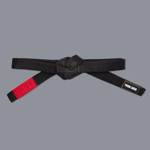 ชุดเข็มขัด BJJ สีขาวถึงดำ ผ้าฝ้าย 100% โลโก้สั่งทำได้ ทนทาน ผลิตในปากีสถาน - Product Image 4