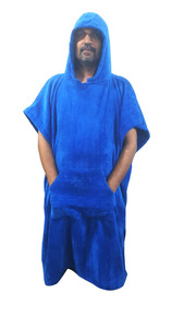 <b>Poncho</b> Bathrobe 100% Cotton Unisex Bathrobe Cotton Sports Towel Soft and Spa Bathrobes - Product Image 3