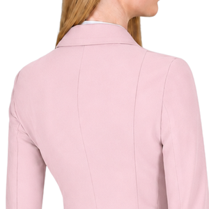 Veste d'équitation rose pour femmes, coupe ajustée, blazer d'équitation professionnel, manteau de compétition équestre, vêtements sur mesure en gros - Product Image 4