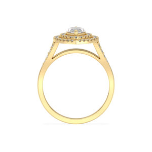 REYES Anillo de compromiso solitario de oro amarillo de 14 quilates con diamante de corte marquesa de 1.65 quilates cultivado en laboratorio para mujer, joyería fina. - Product Image 5