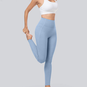 Leggings de aspecto elegante para mujer, perfectos para hacer ejercicio en casa, entrenamiento con mancuernas, a la moda, antibacterianos, sin costuras, con bolsillo. - Product Image 3