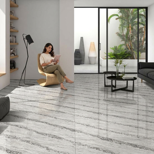 Carreaux de porcelaine vitrifiée blanche Ama-zon, aspect marbre, pour usage résidentiel, commercial et extérieur - Product Image 5