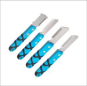 Nuevo Kit de Cuchillos para Peluquería Canina y Felina Personalizable, con Hojas de Acero de Alto Carbono y Mangos de Madera, Garantía de 5 Años - Product Image 2