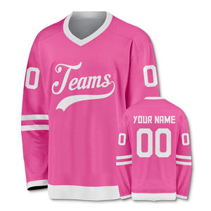 Maillot de hockey sur glace personnalisé pour équipe, couleur unie, design par sublimation, léger et durable, pour entraînement d'équipe - Product Image 1