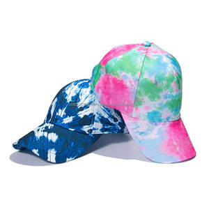 Gorra de Béisbol Deportiva con Estampado Tie Dye Arcoíris para Hombre y Mujer, Venta al Por Mayor - Product Image 1