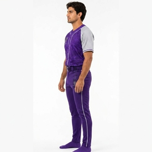 Uniforme de baseball unisexe en polyester respirant, manches courtes, service OEM personnalisé avec impression sur mesure, vente en gros 2026 - Product Image 3