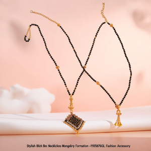 Elegantes Collares Negros con Cuentas Mangalsutra Formation -11058766GL Accesorio de Moda - Product Image 3