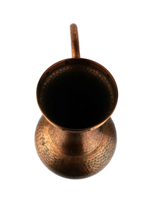 Carafe à eau en cuivre pur avec un design traditionnel fait main pour le stockage quotidien de l'eau potable et une utilisation dans un style de vie sain - Product Image 2