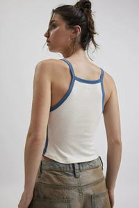 Top Corto Transpirable de Verano Estilo Y2K para Mujer con Logotipo Personalizado, Diseño Acanalado, Estampado Informal - Product Image 2