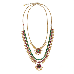 Two Layer Kemp Necklace-Fashion Jewelry Set - Product Image 3