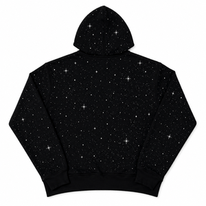เสื้อฮู้ดดี้ผ้าฟลีซคอตตอน 100% สไตล์วินเทจแบบสั่งทำพิเศษ ปักลายเทรนดี้ พิมพ์ลายดิจิทัลทั่วตัว ประดับดาวคริสตัล  สำหรับทุกเพศ - Product Image 2