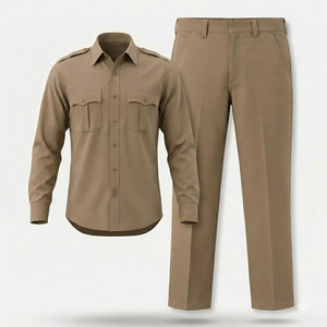 Vêtements de sécurité, uniforme de sécurité, 100% polyester, unisexe, usage extérieur, plusieurs poches, construction durable, fermeture éclair - Product Image 1
