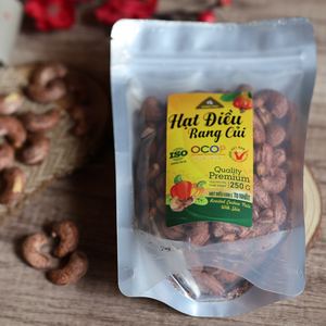 เม็ดมะม่วงหิมพานต์คั่ว 250 กรัม ยี่ห้อโรงงาน ผลิตในเวียดนาม ได้รับการรับรองมาตรฐาน ISO ออร์แกนิค พรีเมียม W180 รสเค็มหอมเนย รสชาติไม่เหมือนใคร ขนมขบเคี้ยวแบบขายส่ง - Product Image 4