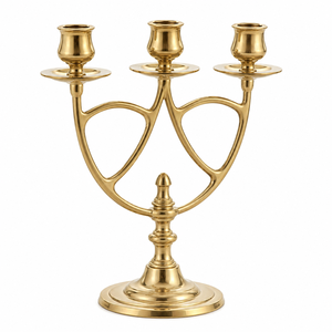 Antique <b>Silver</b> Candelabra 5-Arm Metal Candle Holder Luxury Style <b>Candlestick</b> Stand for Wedding Table Centerpiece Decor Wholesale - Product Image 3