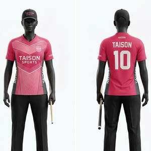 เสื้อสนุกเกอร์ผู้หญิง พรีเมียม 180 GSM โพลีเอสเตอร์ ระบายอากาศ แห้งเร็ว สีชมพู-ดำ ดีไซน์ลายแผง พิมพ์โลโก้แบบซับลิเมชั่นตามสั่ง - Product Image 1