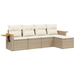 Set Divano da Giardino Beige per Arredamento Esterno - Product Image 2
