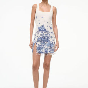 ชุดเดรสสีทองอ่อนคุณภาพพรีเมียมทรงเมอร์เมด คอวี แขนสั้น แต่งลูกปัดปักมือ ดีไซน์ใหม่ ผลิตตามแบบ ODM ผ้าสแปนเด็กซ์ - Product Image 1