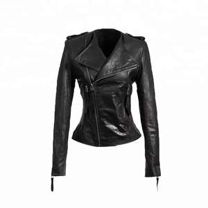 Chaqueta de Motociclista de Cuero Vegano para Mujer, Moda de Invierno 2026, OEM - Product Image 1