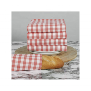 New Arrival Striped Rose White Grey Embroidered 100% Cotton 20x30 Inch 190 GSM Durable Contemporary <b>Hanging</b> Loop Kitchen <b>Towels</b> - Product Image 1