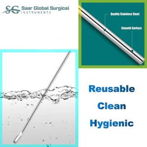 Kit de Limpieza de Oídos de Acero Inoxidable SAAR GLOBAL SURGICAL, 6 Piezas, Herramientas Multifuncionales para Remover Cera de Oídos, Estuche de Cuero Rosa - Product Image 6