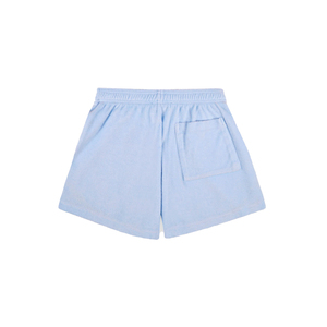 Pantalones Cortos Deportivos Vendome Personalizados para Mujer, de Algodón Premium, Cintura Elástica, 320 GSM, Teñidos, con Logotipo Bordado - Product Image 4