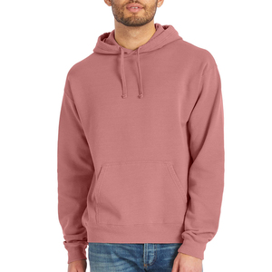 Sweat-shirt à capuche unisexe personnalisé avec logo brodé, en molleton de coton épais, avec poche kangourou, vente en gros - Product Image 6