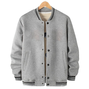 เสื้อแจ็คเก็ตวิทยาลัยโคโลราโดสำหรับผู้ชาย สีดำ แขนหนัง ปักลายตัวอักษร แบบลำลองสำหรับฤดูหนาว - Product Image 1