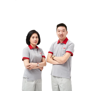 เสื้อเชิ้ตผู้ชายทรงปกติ FMF ผ้าโพลีเอสเตอร์ 60% ผ้าฝ้าย 35% ผ้ายืด 5% ป้องกันรอยยับ ติดกระดุม - Product Image 2